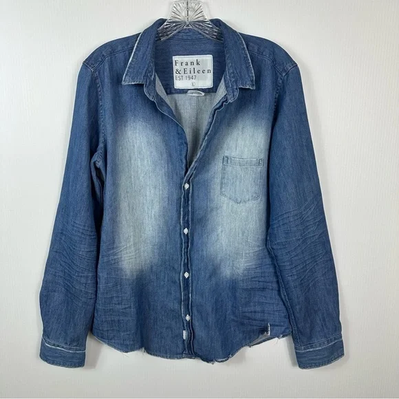 Frank & Eileen Famous Denim Shirt Size L - Picture 6 of 17